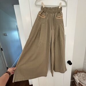 Trendy extra wide leg trouser pant